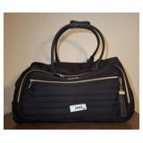 Steve Madden Black Rolling Duffel Bag