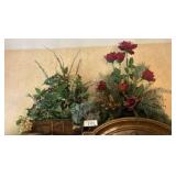 Artificial Floral Arrangements in Baskets