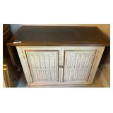 Oak Sideboard with Drop Sides and Shelved Interior