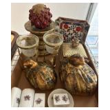 Decorative Figurines, Dishes, and Trinket Box Lot