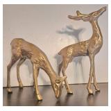 Cast Brass Deer Figurines