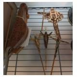 Wood and Metal Jesus on the Cross Relics