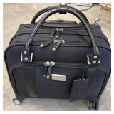 Samsonite Mini Rolling Bag With Leather Handles