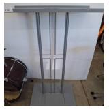 Gray Metal and Wood Podium