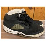 Air Jordan 5 Retro Sneakers in Black and White