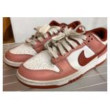 Nike Dunk Low Shoes, Size 7.5, Pink and White