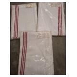 Bistro Kitchen Towels, Red Stripes