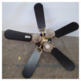 Ceiling Fan With Five Blades and Light Fixture
