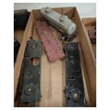 Box Lot of Model Train Parts and Tanker Car