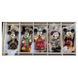 Mickey Through the Years Glass Ornaments