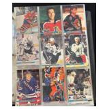 Binder of Hockey Trading Cards Collection