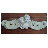 Plaster Wall Decor with Cherub Motif