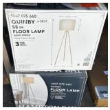 2 Hampton Bay Quinby Floor Lamp