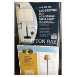 Hampton Bay Table and Floor Lamps