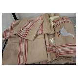 Couleur Sud Table Linens with Red Stripe Accent
