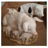 Homco Ceramic Pig Figurines, Taiwan