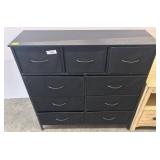 Black Multi-Drawer Storage Cabinet