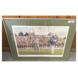 Framed Donald Voorhees Golf Artwork, Signed Print