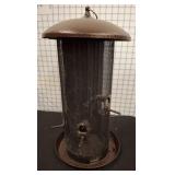 Metal Cylinder Mesh Bird Feeder