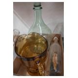Glass Pitcher, Bottle, and Ship in a Bottle