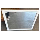 White Framed Wall Mirror, 39ï¿½35