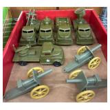 Plastic Military Vehicle Toy Lot