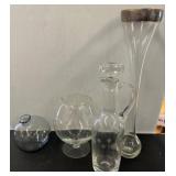 Glass Vases and Decanter Collection