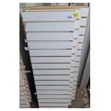 White Slatwall Panels for Display or Storage