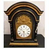 Ebonized and Gilt Mantle Clock by Windelmann