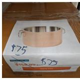 Copper Finish Stock Pot With Handles