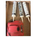 SKIL PWR CORE 40 Charger and Three Caulk Tubes