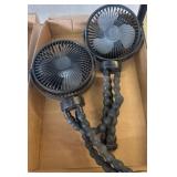 USB Rechargeable Clip-On Fans