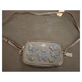 Coach Black Crossbody with Butterfly Accents