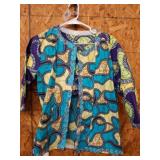 Colorful Patterned Shirt and Pants Set