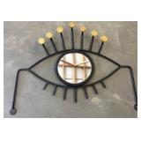 Metal Wall-Mounted Eye Mirror Decor
