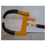 Yellow Wheel Lock with Keys