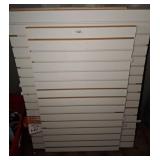 White Slatwall Panels for Retail Display