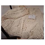 Maison Sud Knitted Coverlet in Natural, Queen Size