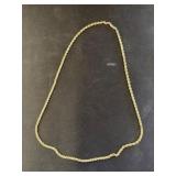 10K Gold Rope Necklace with Lobster Clasp