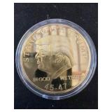 Gold-Toned Commemorative Coin in Case