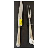 Sterling Carving Knife and Fork Set