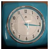 Infinity Brand Square Wall Clock in Blue