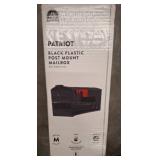 Patriot Black Plastic Post Mount Mailbox