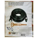 30 ft Generator Extension Cord, 50 Amp, 250-Volt