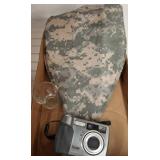 Shovel Head Cover, Shot Glass, and Kodak Camera