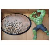 Green Superhero Figure with Base