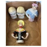 Porcelain Half-Doll Figurines