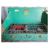 Coleman 3-Burner Camping Stove in Green Case