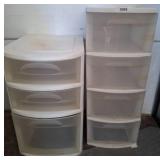 Plastic Storage Drawer Units