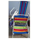 Folding Beach Chairs with Striped Fabric r3 outsid